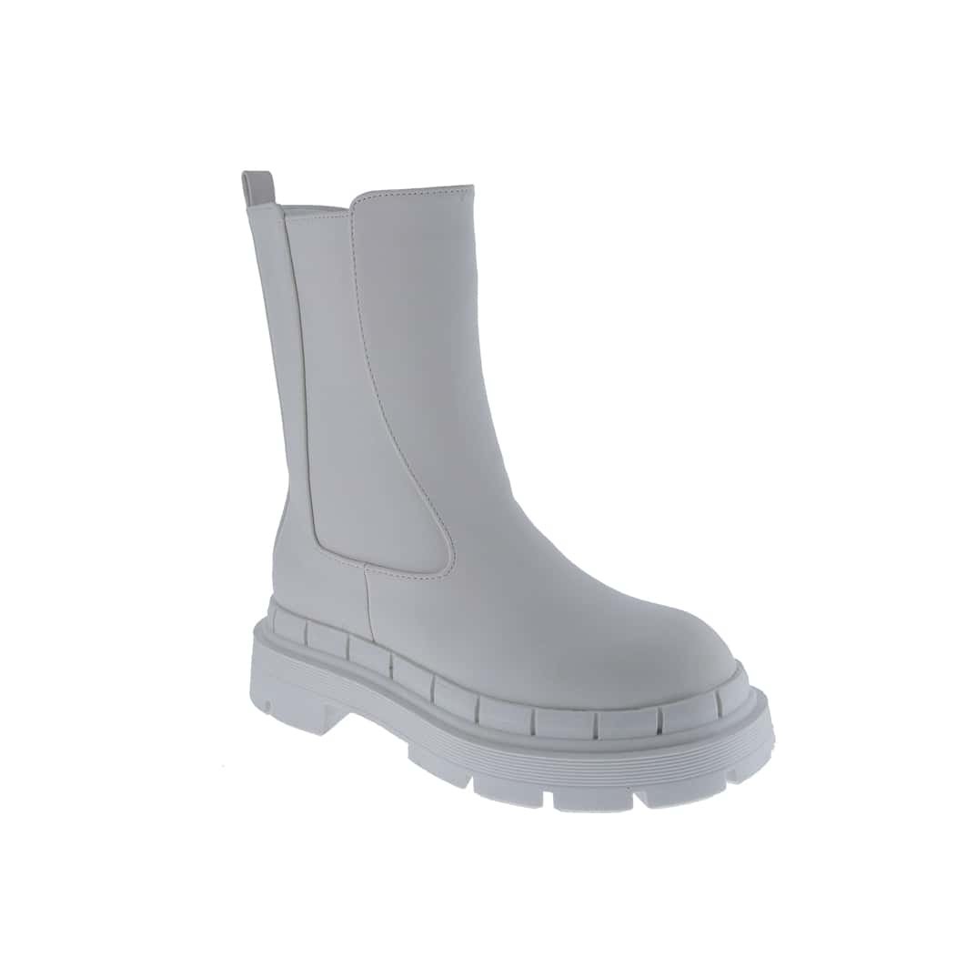 Women's Elastic Platform Side Zipper Chunky High Ankle Fashion Comfy Boots