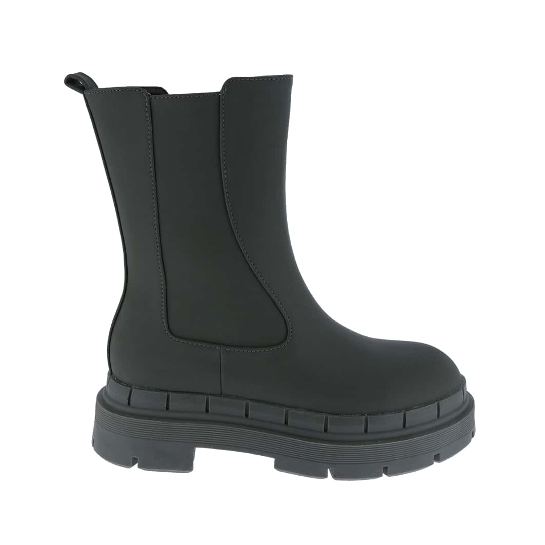 Women's Elastic Platform Side Zipper Chunky High Ankle Fashion Comfy Boots
