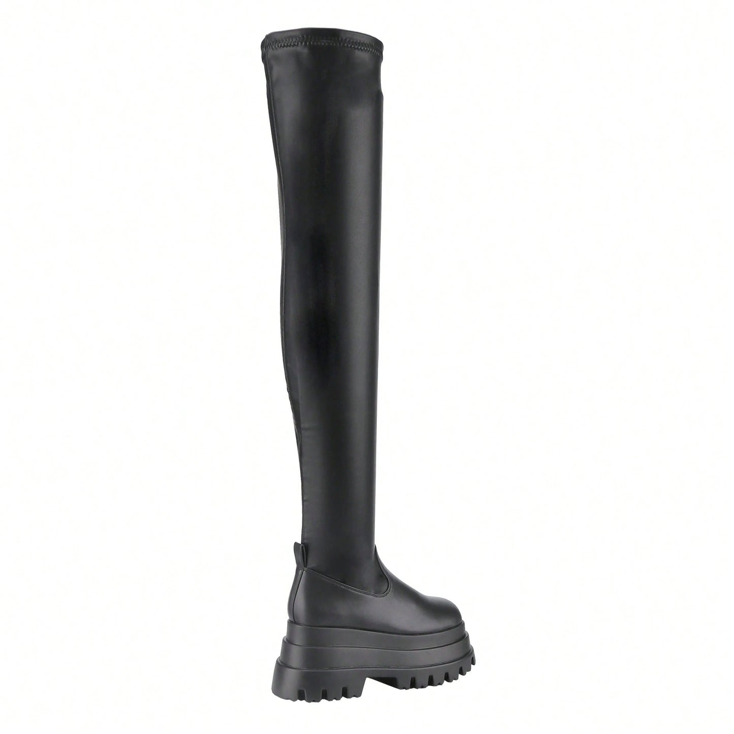 Over The Knee Boots For Women, Platform Leather Punk Chunky High Boot