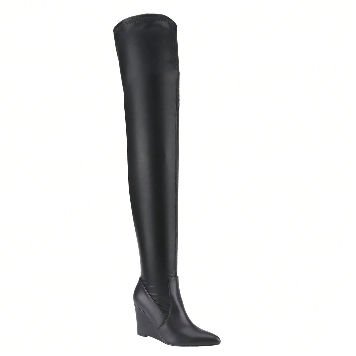 Women's Wedge Heel Boot Over The Knee