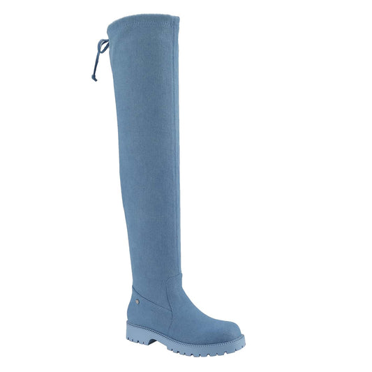 Women's Regular And Wide Calf Over-The-Knee Denim Boot