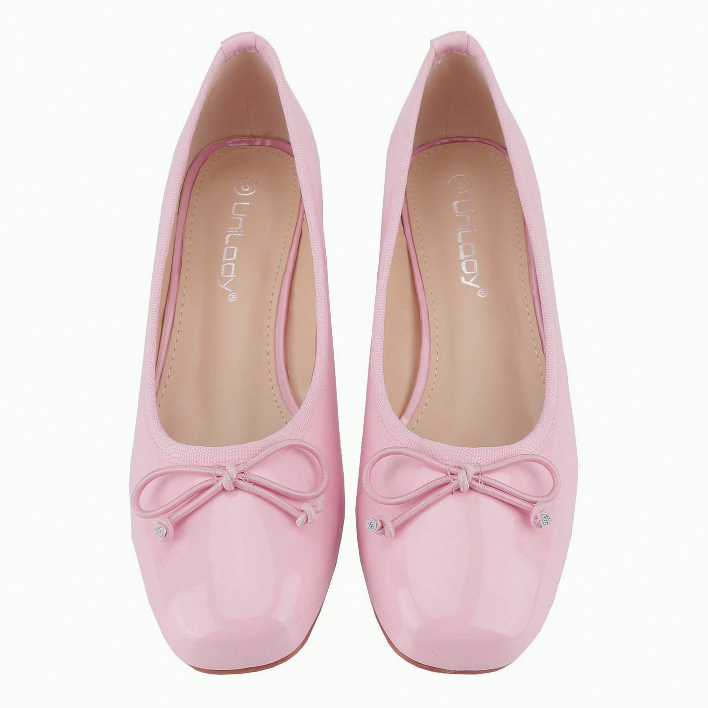 Women's Pumps,Low Chunky Block Heels,Square Toe Patent Women Dress Shoes For Party Office