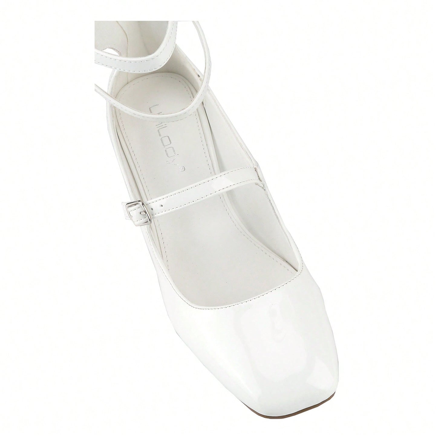 Women's Fashion Mary Janes,Closed Square Toe, Mid-Calf Strappy Gladiator, Low Block Heel