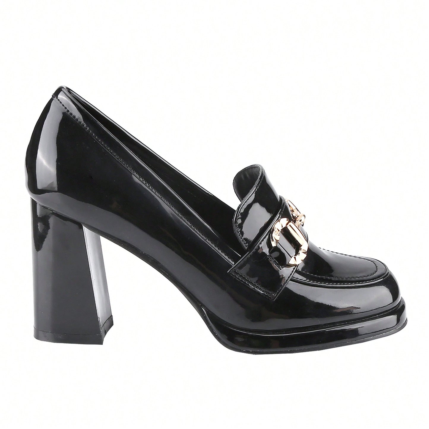 Chunky High Heels For Women Sexy Mary Jane Square Toe Heels Pumps Comfortable Ankle Strap Closed Toe Block Platform Heels Dressy Shoes