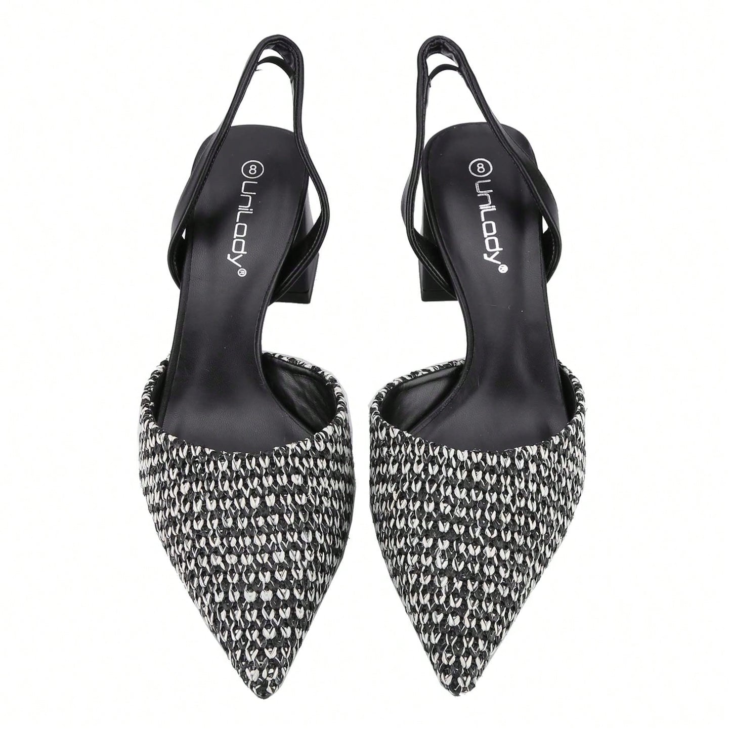 Women's Pointed Toe Pumps Ankle Strap Buckle Chunky Block Heel Dress D'Orsay Shoes