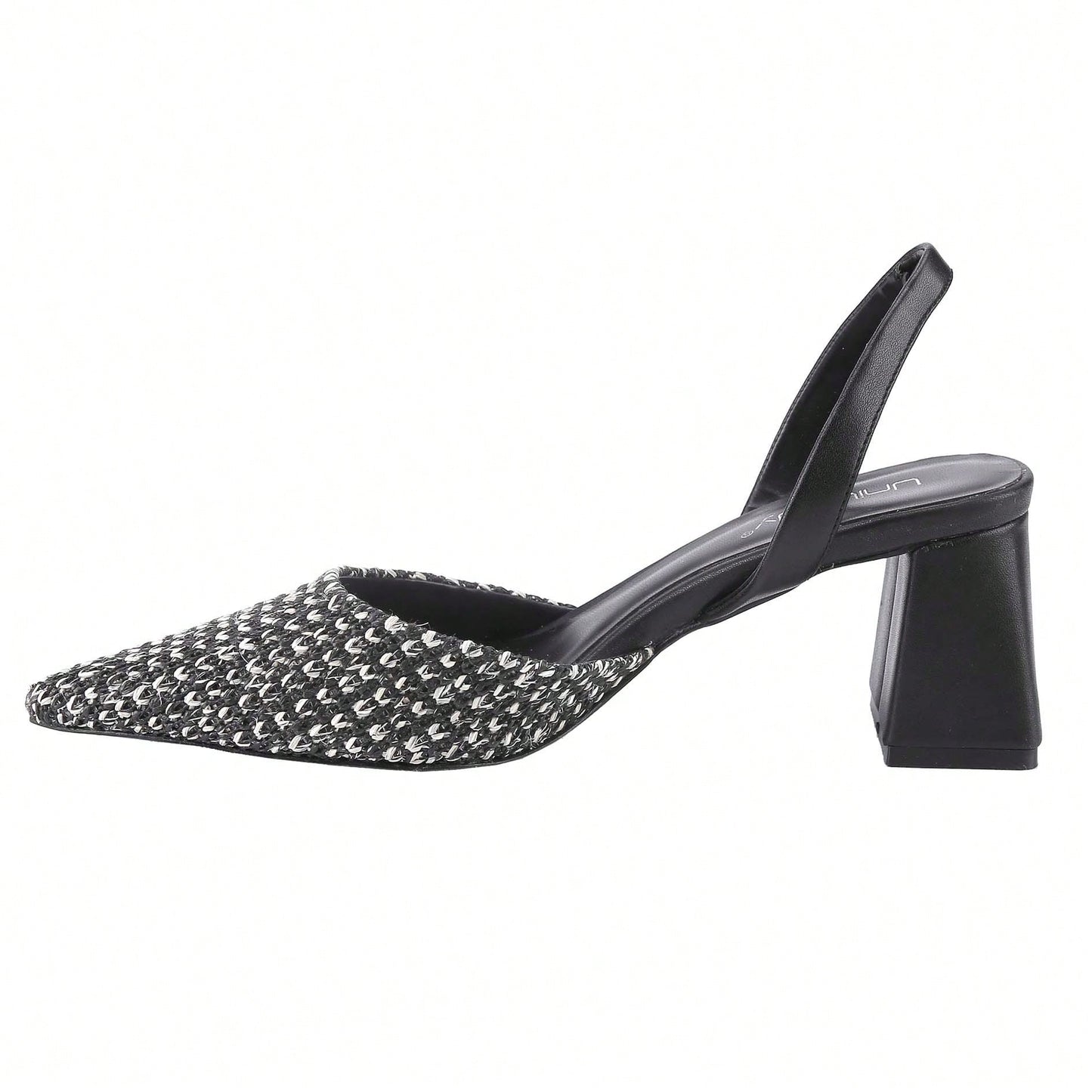 Women's Pointed Toe Pumps Ankle Strap Buckle Chunky Block Heel Dress D'Orsay Shoes