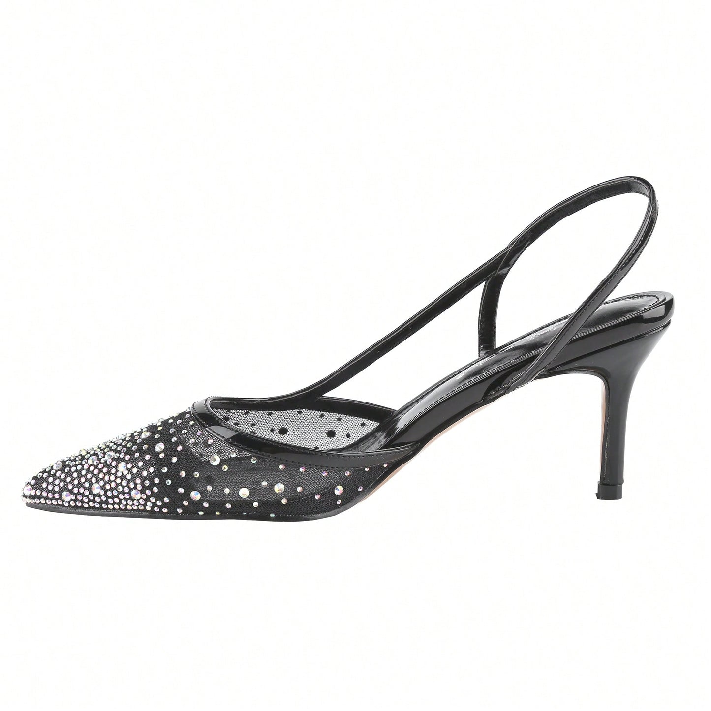 Women's Slingback Ankle Strap Pointed Toe Kitten Heel Pumps Mary Jane Slip On Mid Heel Shoes