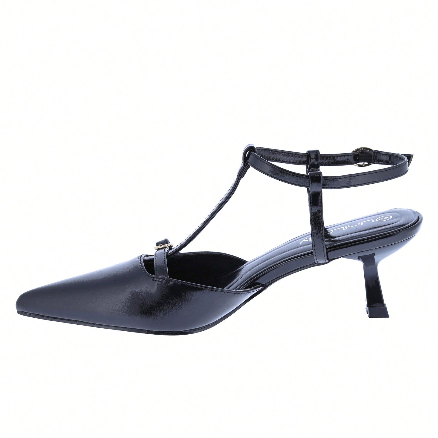 Women's Low Kitten Heel Closed Pointed Toe Slingback Pumps Heels Slip On Heeled Sandals Dress Shoes