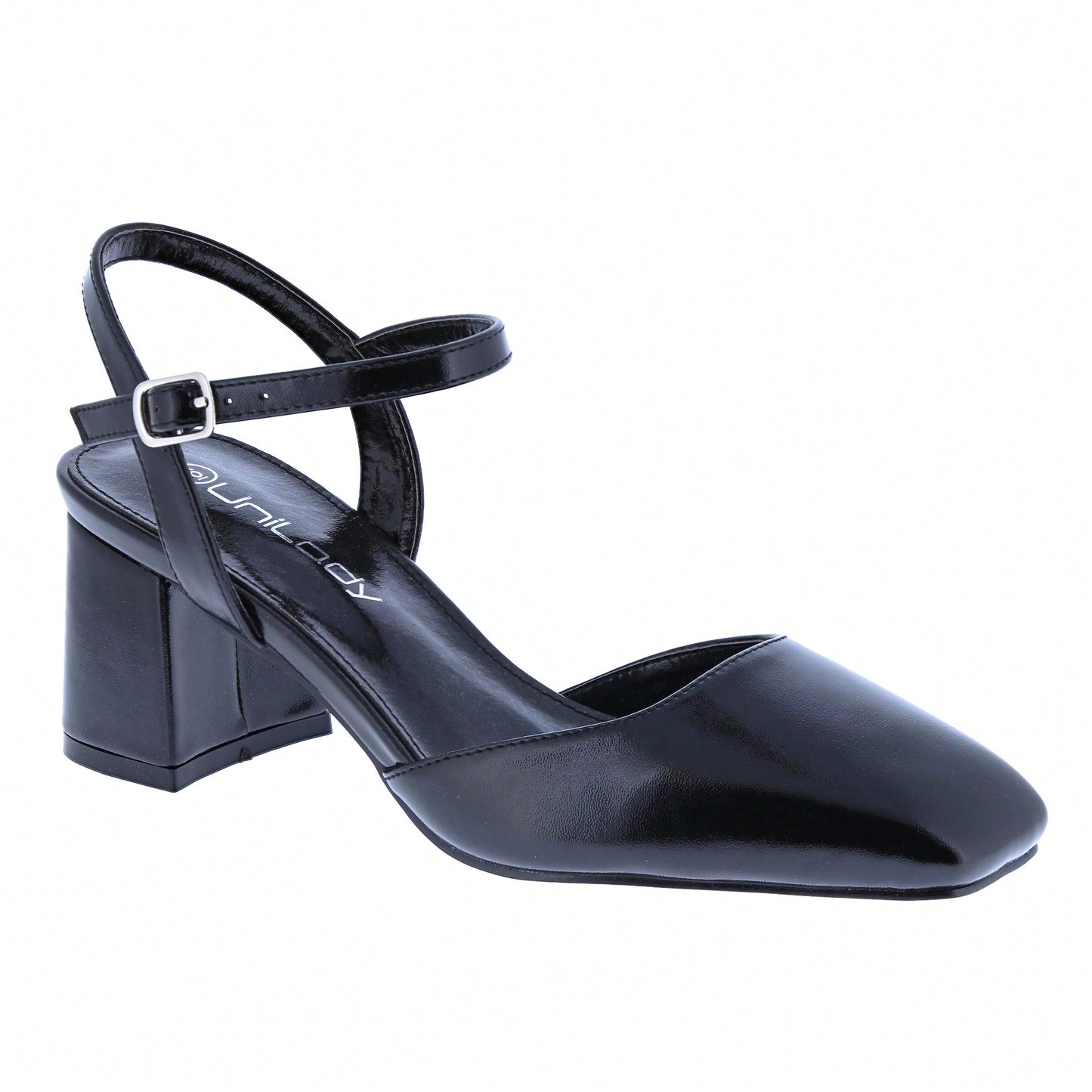 Women's Closed Square Toe Heels Mary Jane Chunky Low Ankle Strap Wedding Party Dress Pumps Shoes