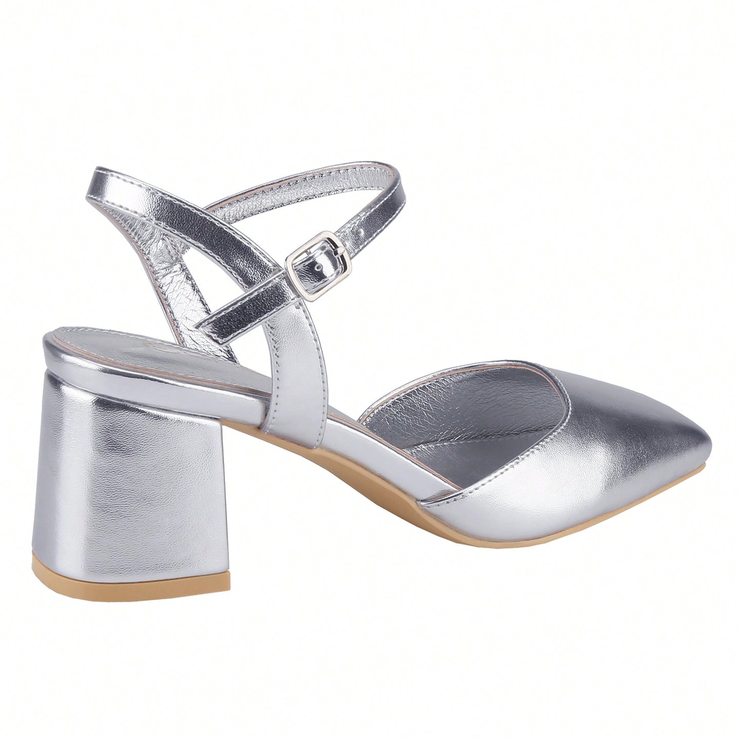Women's Closed Square Toe Heels Mary Jane Chunky Low Ankle Strap Wedding Party Dress Pumps Shoes