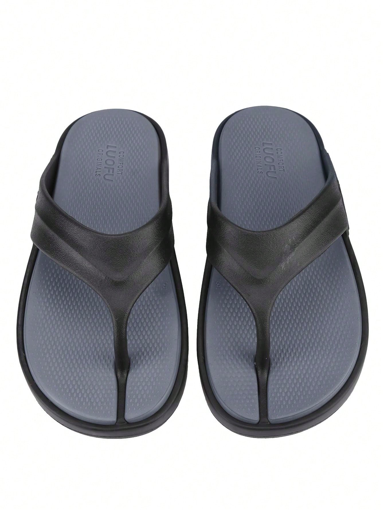 Men's Sport Flip Flops Comfort Orthotic Thong Sandals With Plantar Fasciitis Arch Support Outdoor Summer Beach