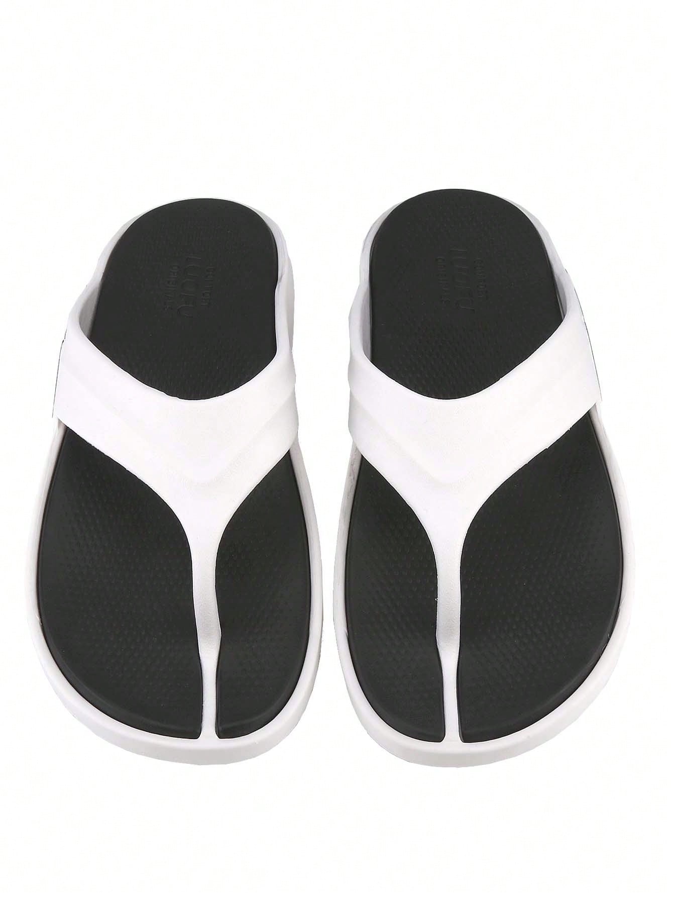 Men's Sport Flip Flops Comfort Orthotic Thong Sandals With Plantar Fasciitis Arch Support Outdoor Summer Beach