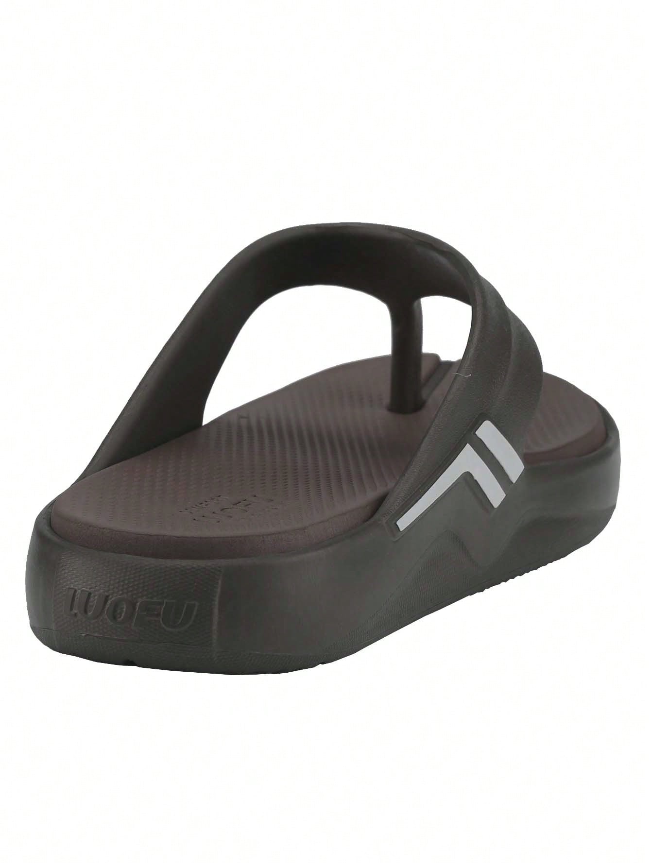 Men's Sport Flip Flops Comfort Orthotic Thong Sandals With Plantar Fasciitis Arch Support Outdoor Summer Beach