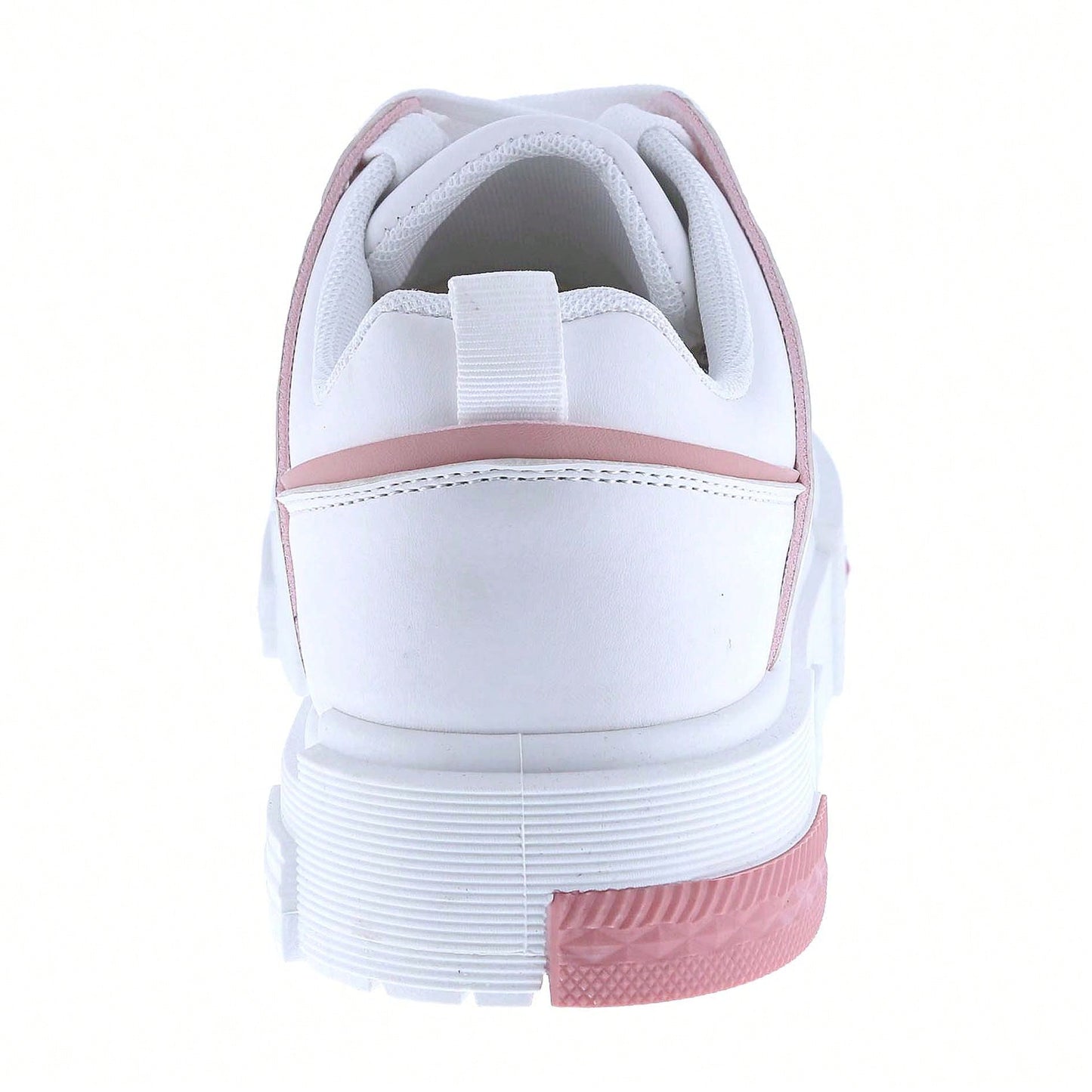 Women Lace-Up Leather Platform Open Skate Low-Top Sneakers Outdoor Trainer