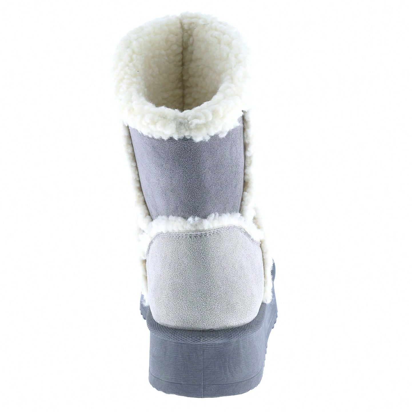 Women Warm Outdoor Snow Ankle Boots Platform Winter Boots With Faux Fur Lining Slip On Lug Sole Ankle Booties