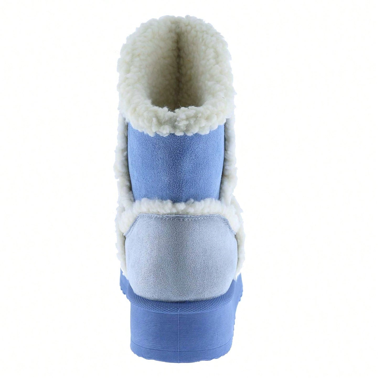Women Warm Outdoor Snow Ankle Boots Platform Winter Boots With Faux Fur Lining Slip On Lug Sole Ankle Booties