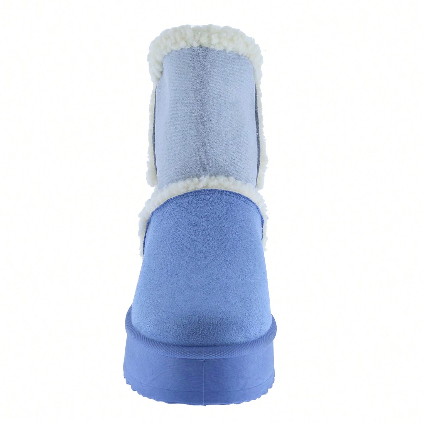 Women Warm Outdoor Snow Ankle Boots Platform Winter Boots With Faux Fur Lining Slip On Lug Sole Ankle Booties