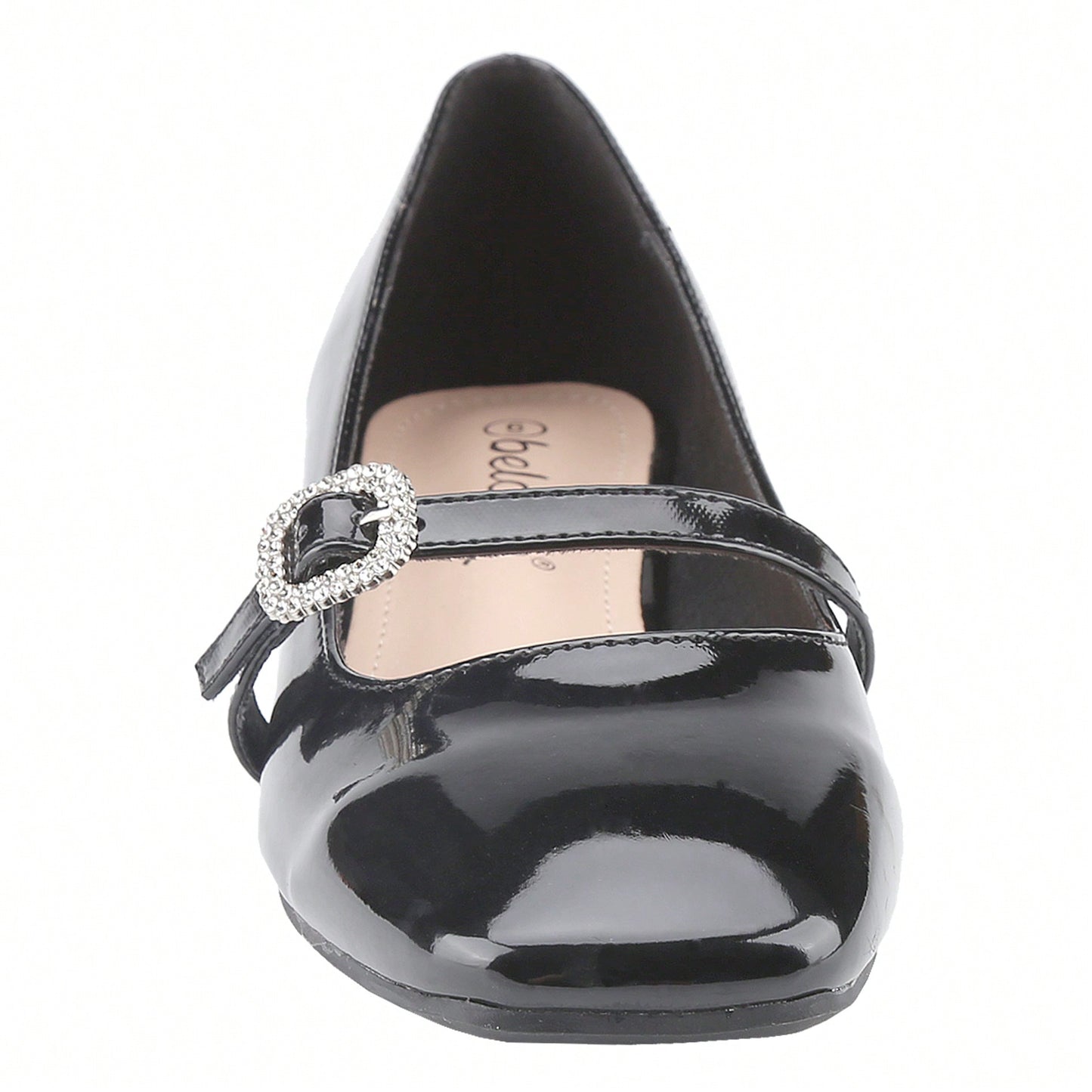 Women's Ankle Buckle Strap Pumps Block Mid Heels Soft Comfort Mary Jane Shoes