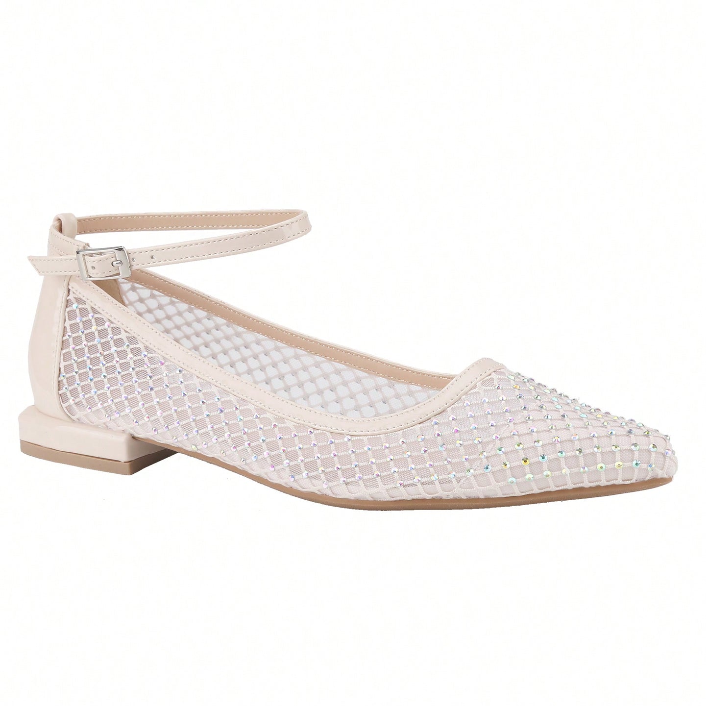 Women's Pointed Toe Ballet Flats Slip On Mesh Flats