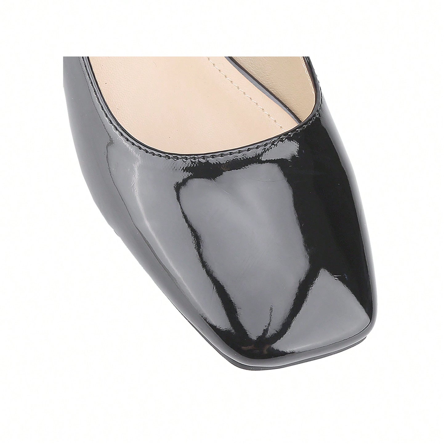 Square-Toe Low-Cut Comfortable Block Low Heel Mary Jane Shoes Single Strap