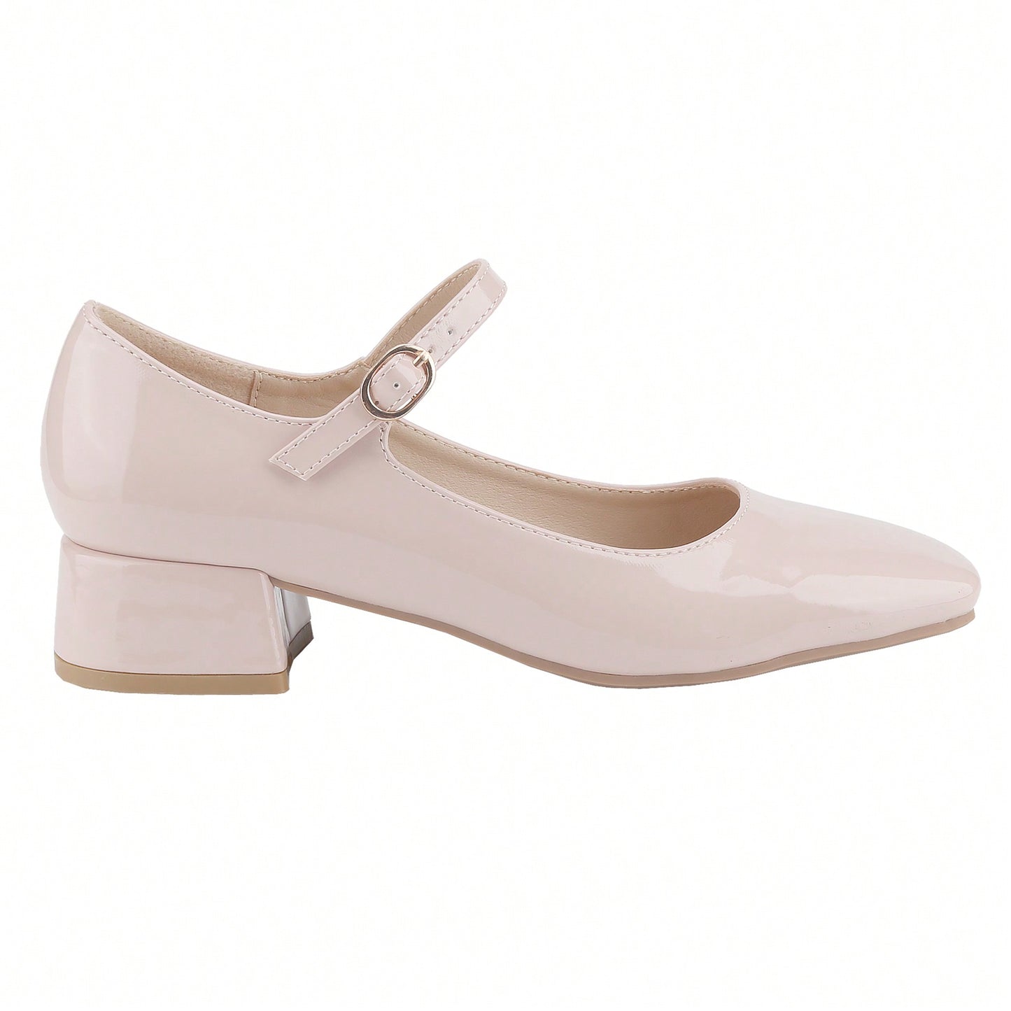 Square-Toe Low-Cut Comfortable Block Low Heel Mary Jane Shoes Single Strap