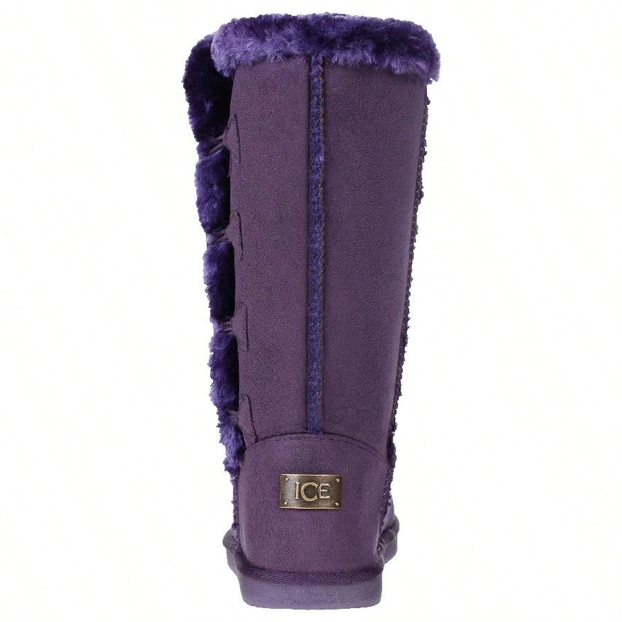 Women's Snow Boots Fleece Lined Solid Color Mid-Calf Flat Snow Boots Fur Lined Winter Boots